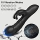 Sexopolis Amaya Curved Silicone Rabbit Vibrator - Black by Sexopolis