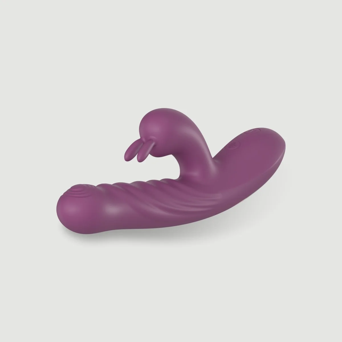 Παλινδρομικός Rabbit Δονητής Σιλικόνης Babette Silicone Rabbit Thrusting Vibrator - Μωβ by Sexopolis