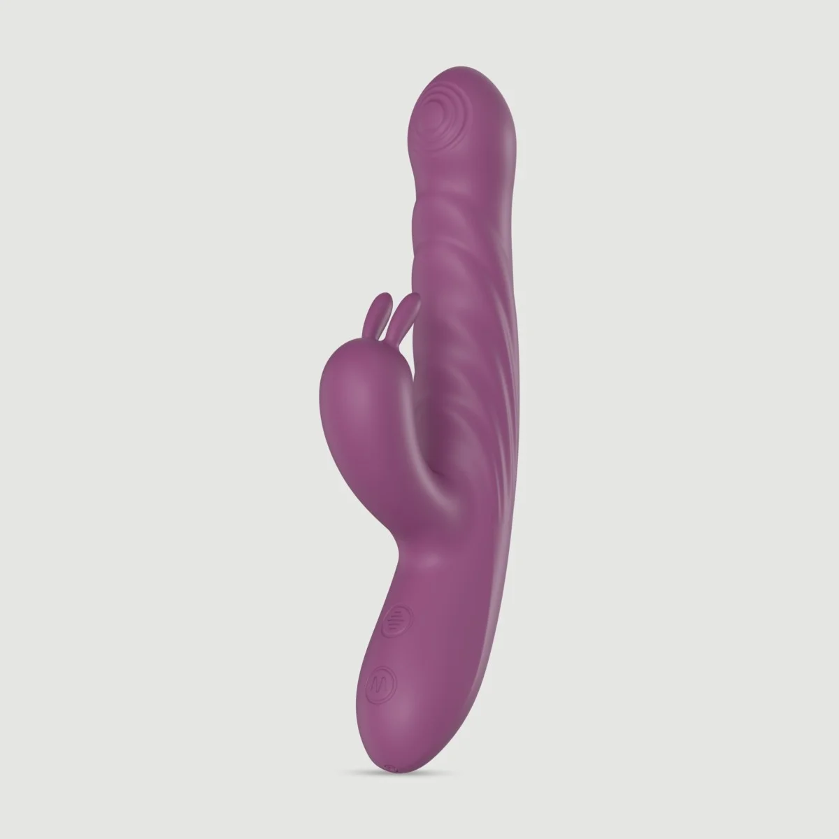 Παλινδρομικός Rabbit Δονητής Σιλικόνης Babette Silicone Rabbit Thrusting Vibrator - Μωβ by Sexopolis