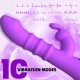 Sexopolis Astraia Thrusting Silicone Rabbit Vibrator with Internal Beads - Purple by Sexopolis