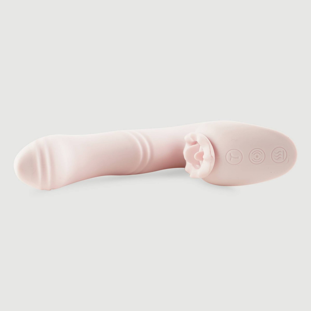 The Royal Tongue Silicone Heating Rabbit Vibrator - Pink by Sexopolis