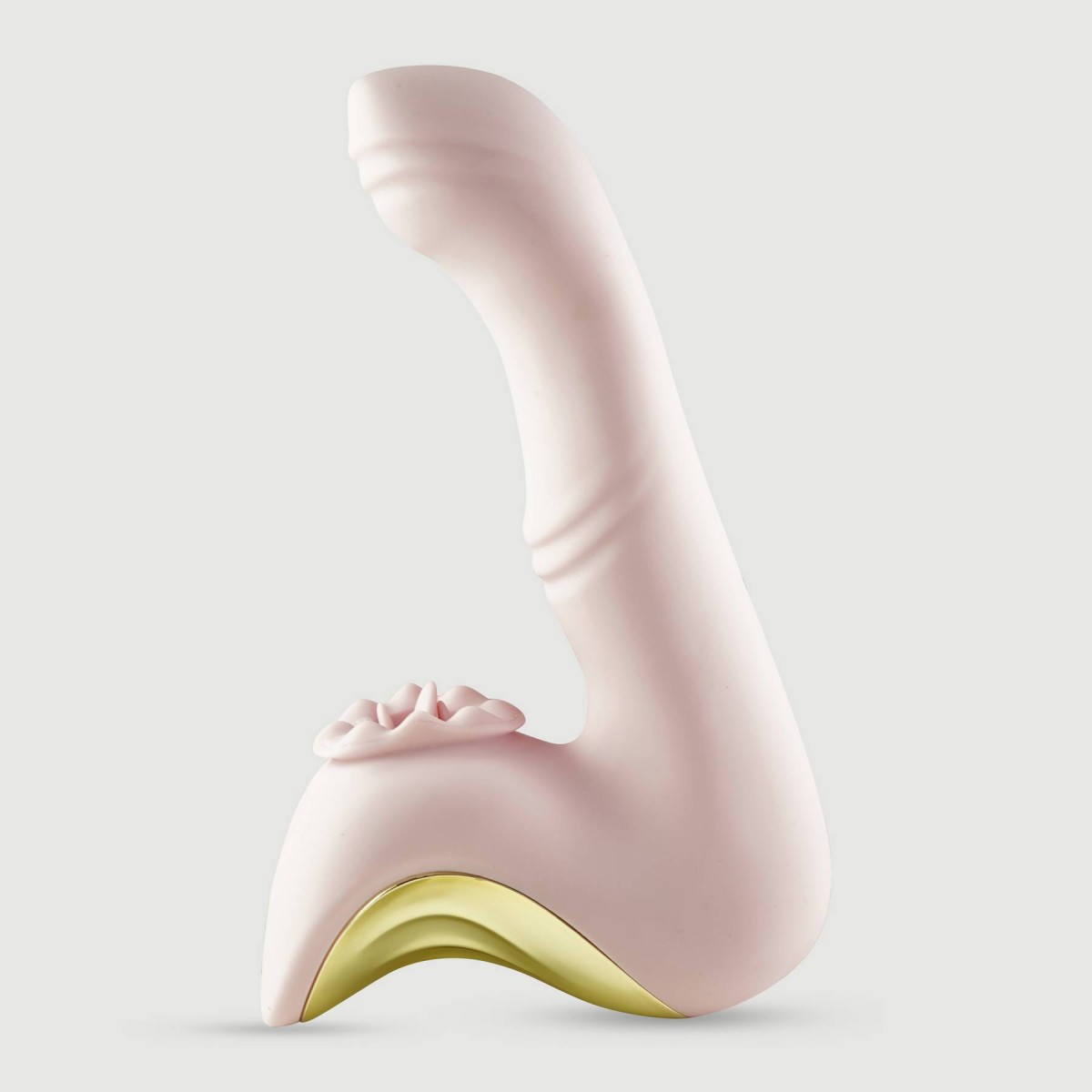 The Royal Tongue Silicone Heating Rabbit Vibrator - Pink by Sexopolis