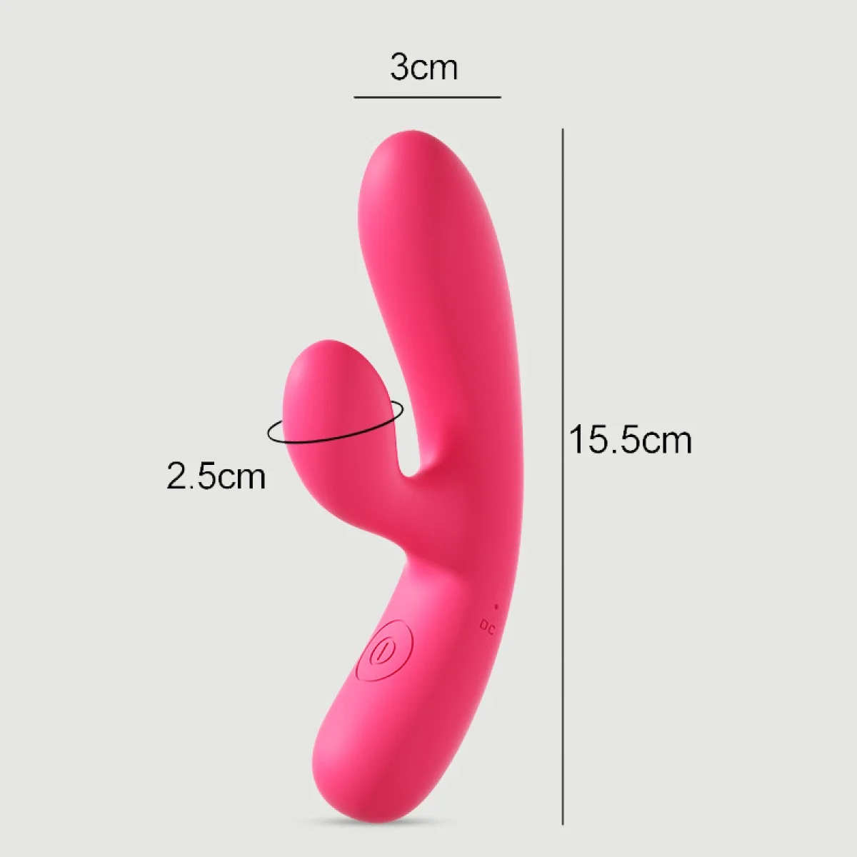 Rabbit Δονητής Από Απαλή Σιλικόνη Starters Powerful Rosie Liquid Silicone Rabbit Vibrator - Κόκκινος by Sexopolis