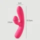 Rabbit Δονητής Από Απαλή Σιλικόνη Starters Powerful Rosie Liquid Silicone Rabbit Vibrator - Κόκκινος by Sexopolis