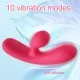 Rabbit Δονητής Από Απαλή Σιλικόνη Starters Powerful Rosie Liquid Silicone Rabbit Vibrator - Κόκκινος by Sexopolis