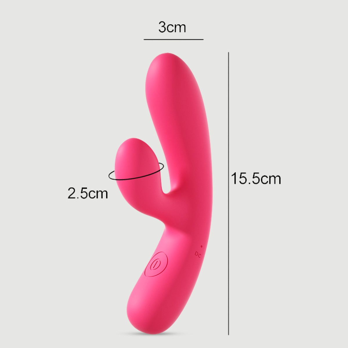 Rabbit Δονητής Από Απαλή Σιλικόνη Starters Powerful Rosie Liquid Silicone Rabbit Vibrator - Ροζ by Sexopolis