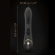 Divine Clitoral Suction Silicone Rabbit Vibrator - Black by Sexopolis
