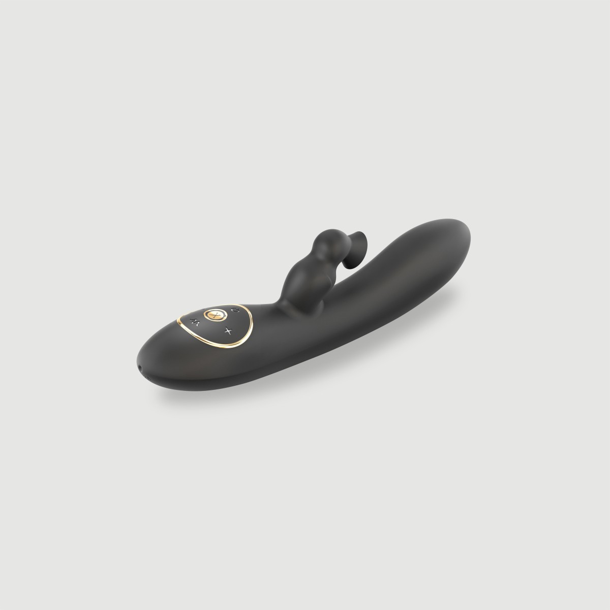Divine Clitoral Suction Silicone Rabbit Vibrator - Black by Sexopolis
