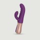 Sassy Bunny Thrusting & Tapping Silicone Rabbit G-Spot Vibrator - Purple by Sexopolis