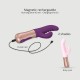 Sassy Bunny Thrusting & Tapping Silicone Rabbit G-Spot Vibrator - Purple by Sexopolis