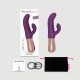 Sassy Bunny Thrusting & Tapping Silicone Rabbit G-Spot Vibrator - Purple by Sexopolis