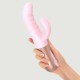 Sassy Bunny Thrusting & Tapping Silicone Rabbit G-Spot Vibrator - Pink by Sexopolis