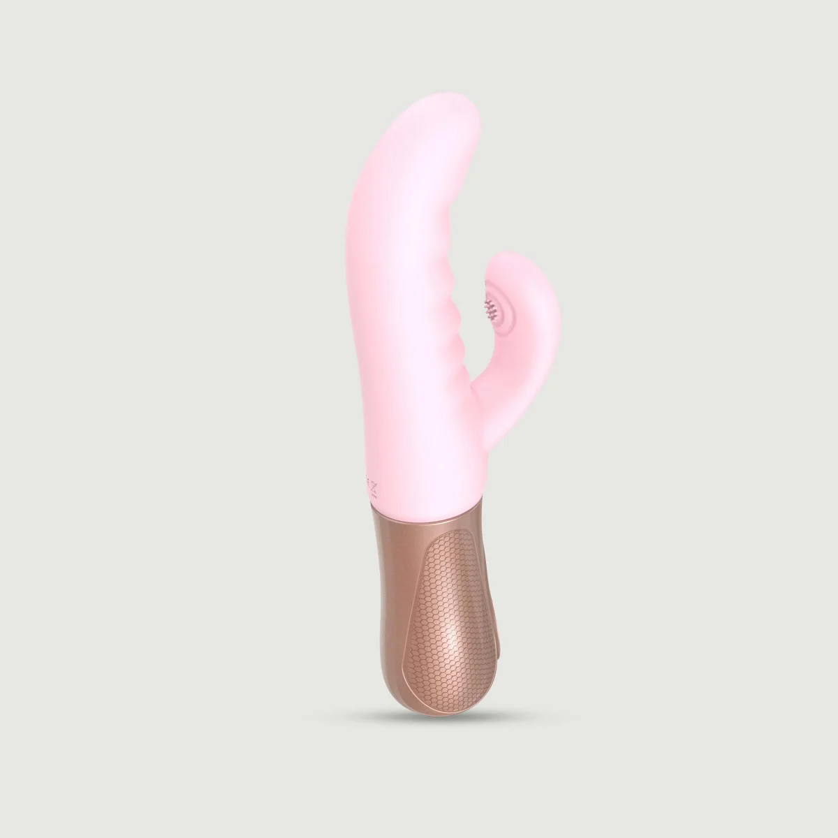 Sassy Bunny Thrusting & Tapping Silicone Rabbit G-Spot Vibrator - Pink by Sexopolis
