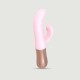 Sassy Bunny Thrusting & Tapping Silicone Rabbit G-Spot Vibrator - Pink by Sexopolis