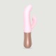 Sassy Bunny Thrusting & Tapping Silicone Rabbit G-Spot Vibrator - Pink by Sexopolis
