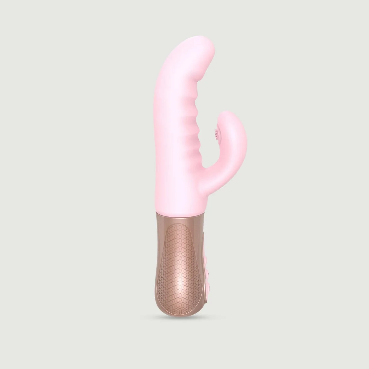 Sassy Bunny Thrusting & Tapping Silicone Rabbit G-Spot Vibrator - Pink by Sexopolis