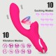 Lilo Silicone Rabbit Vibrator with Clitoral Suction - Pink by Sexopolis