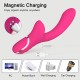 Lilo Silicone Rabbit Vibrator with Clitoral Suction - Pink by Sexopolis