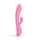 Bunny & Clyde Premium Tapping Silicone Rabbit Vibrator - Pink by Sexopolis