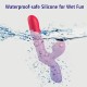 Your Vaginal Masseur Silicone Rabbit Vibrator With Internal Beads - Red by Sexopolis