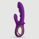 JAdore Silicone Ribbed Rabbit Vibator - Purple by Sexopolis