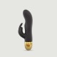 Expert G Silicone Rabbit G-Spot Vibrator - Black by Sexopolis