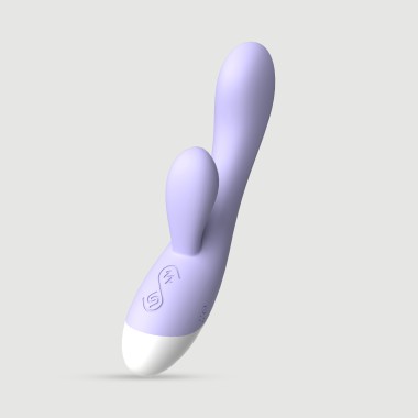 Smooth Classy Strong Dual Motor Silicone Rabbit Vibrator - Violet
