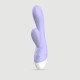 Smooth Classy Strong Dual Motor Silicone Rabbit Vibrator - Violet by Sexopolis