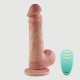 Jock 19 cm Realistic Remote Controlled Silicone Vibrator With Balls & Suction Cup - Flesh by Sexopolis
