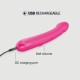 Μακρύς Ρεαλιστικός Δονητής Σιλικόνης Real Vibrations Medium Flesh 2.0 Silicone Realistic Vibrator - Ροζ by Sexopolis