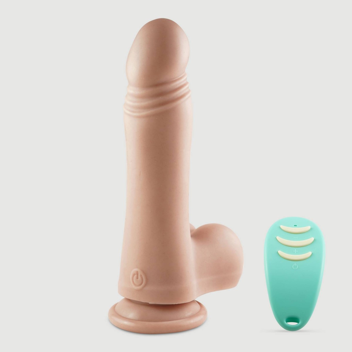 Παλινδρομικός Ασύρματος Ρεαλιστικός Δονητής Σιλικόνης Με Όρχεις & Βεντούζα Victor 24 cm - Φυσικό Χρώμα by Sexopolis