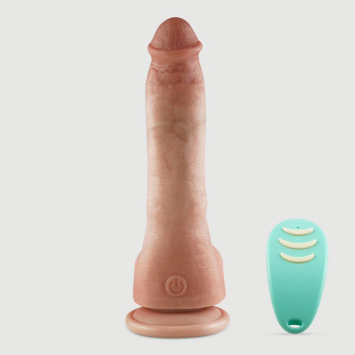 Παλινδρομικός Ασύρματος Ρεαλιστικός Δονητής Σιλικόνης Με Όρχεις & Βεντούζα Zarma 22 cm - Φυσικό Χρώμα by Sexopolis