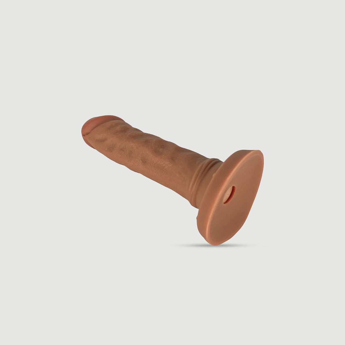 18 cm Bendable Small Silicone Vibrating Realistic Dildo With Suction Cup - Flesh by Sexopolis