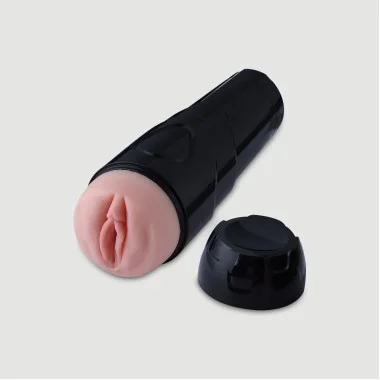 Αυνανιστήρι με Δόνηση για Hismith Sex Machines KlickLok Vibrating Pussy Masturbator - Φυσικό Χρώμα