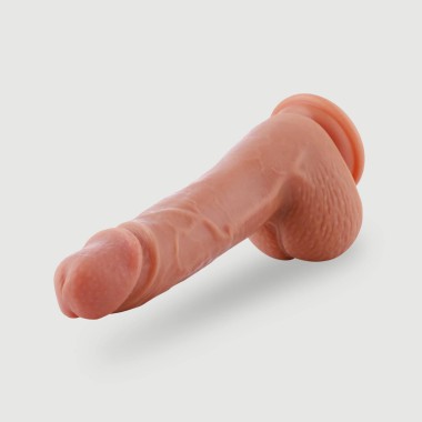 Ομοίωμα Πέους Σιλικόνης Για Hismith Sex Machines KlicLok Silicone Realistic Dildo 20 cm - Φυσικό Χρώμα