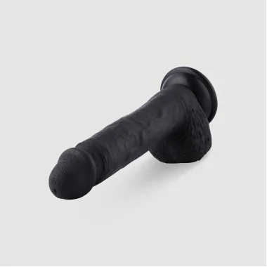 Ομοίωμα Πέους Σιλικόνης για Hismith Sex Machines KlicLok Silicone Realistic Dildo 20 cm - Μαύρο