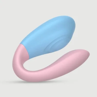 Ασύρματος Δονητής Ζευγαριών Σιλικόνης Couple Pleaser Silicone Remote Controlled Couples Vibrator - Πολύχρωμος