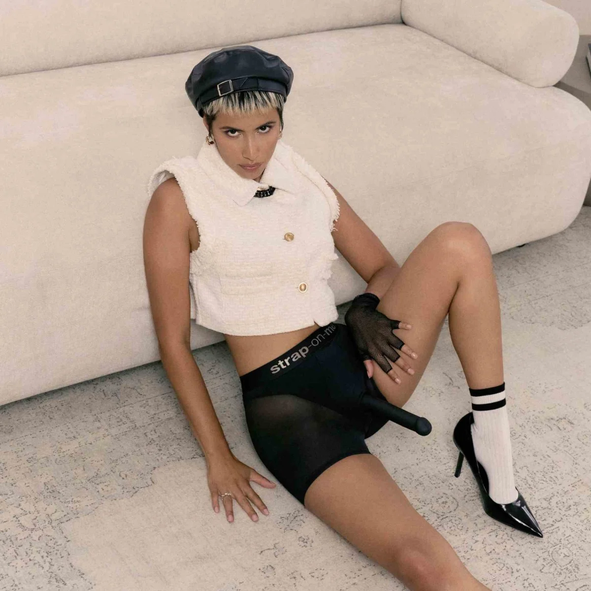 Εσώρουχο Strapon Lingerie Harness Halo - Μαύρο by Sexopolis