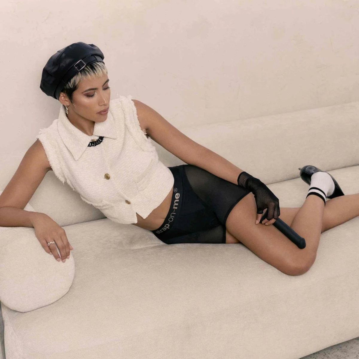 Εσώρουχο Strapon Lingerie Harness Halo - Μαύρο by Sexopolis