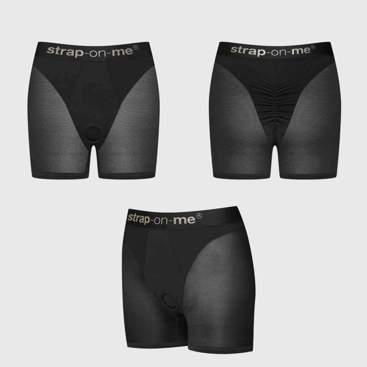 Εσώρουχο Strapon Lingerie Harness Halo - Μαύρο by Sexopolis