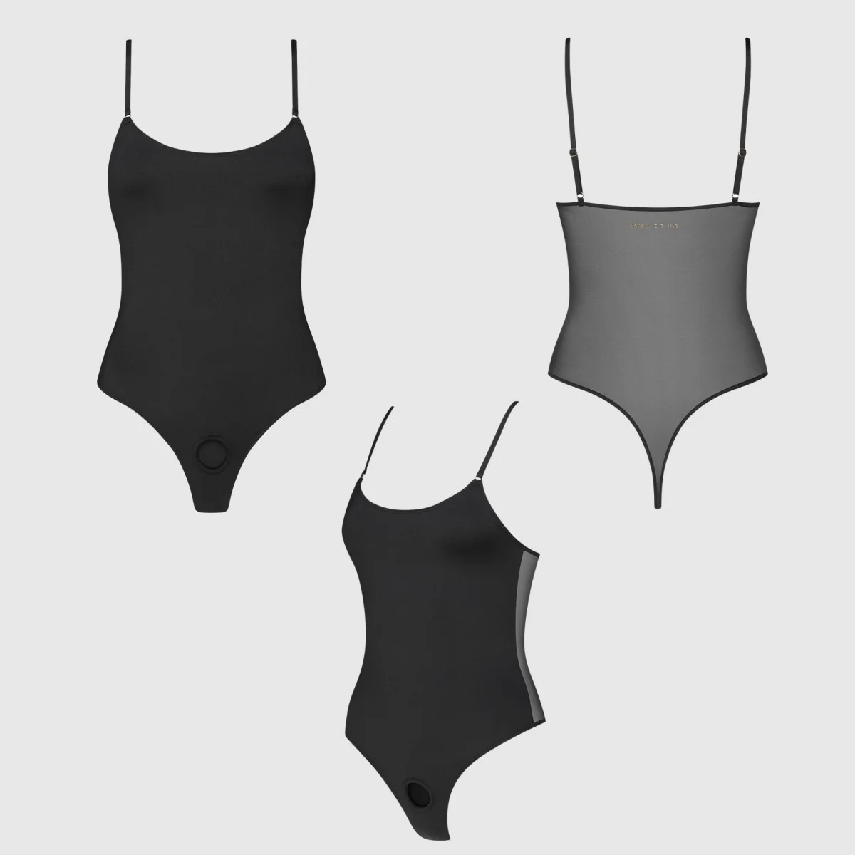 Κορμάκι Strapon Harness Body Signature - Μαύρο by Sexopolis