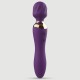 Vibro-Wand Premium Silicone Massage Wand Stimulator & Vibrator 2 in 1 - Purple by Sexopolis