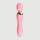 Vibro-Wand Premium Silicone Massage Wand Stimulator & Vibrator 2 in 1 - Pink by Sexopolis