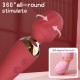 Vibro-Wand Premium Silicone Massage Wand Stimulator & Vibrator 2 in 1 - Pink by Sexopolis