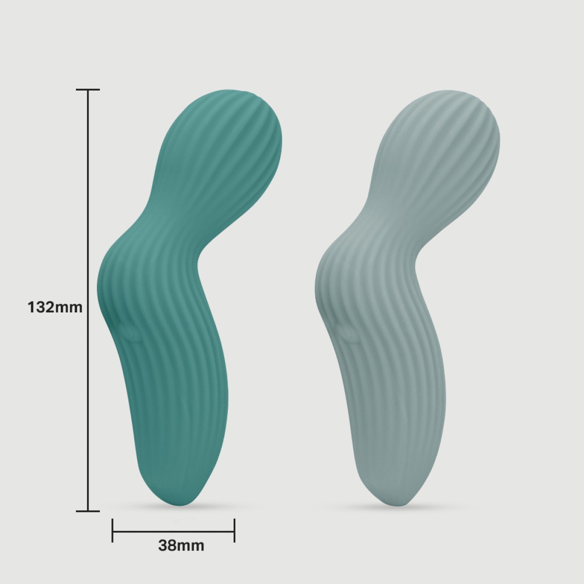 Sexopolis Wellness Ergonomic Premium Silicone Massage Wand Vibrator - Blue by Sexopolis