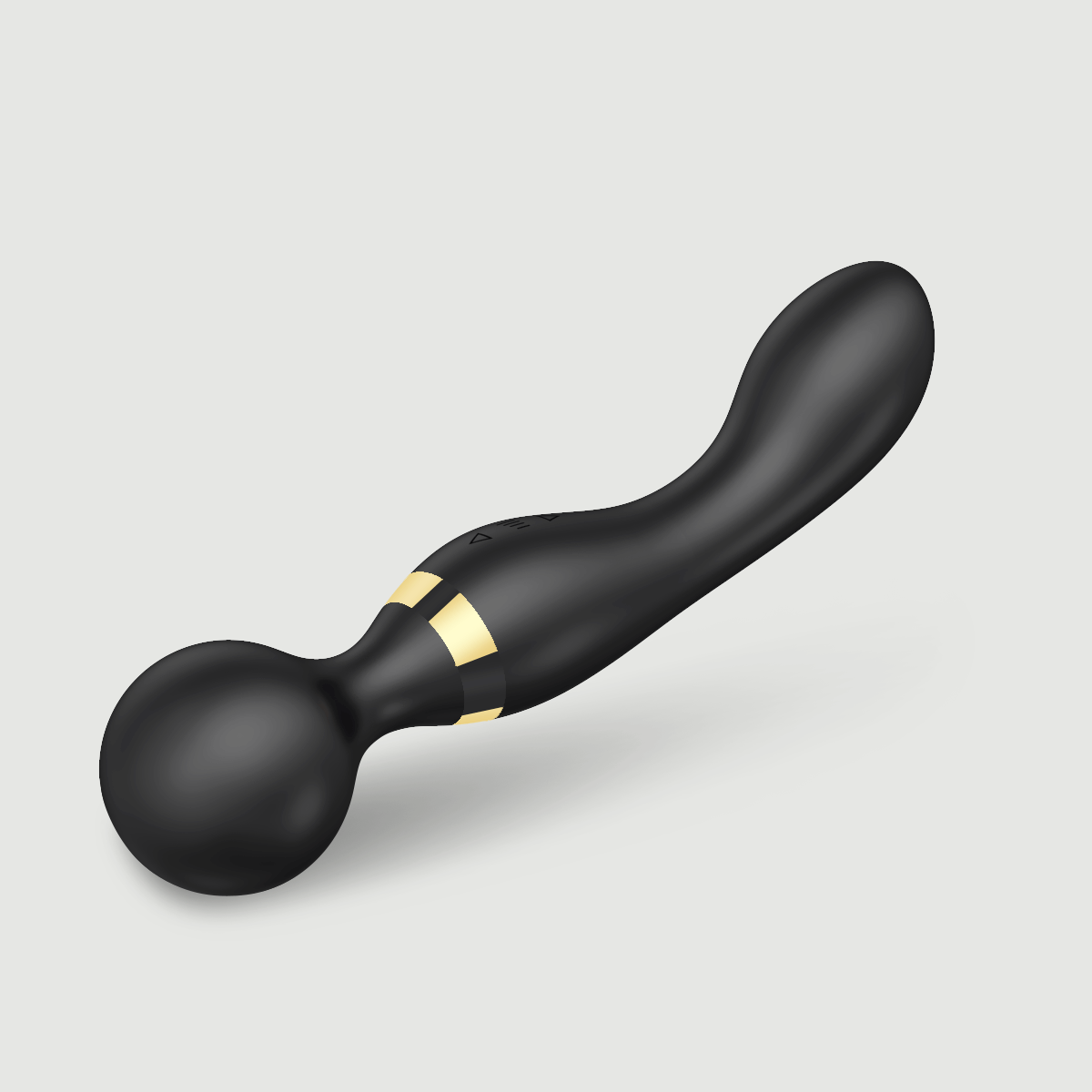 Aurelia Flexible Premium Silicone 2 in 1 Massage Wand & G-Spot Stimulator - Black by Sexopolis