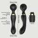 Aurelia Flexible Premium Silicone 2 in 1 Massage Wand & G-Spot Stimulator - Black by Sexopolis