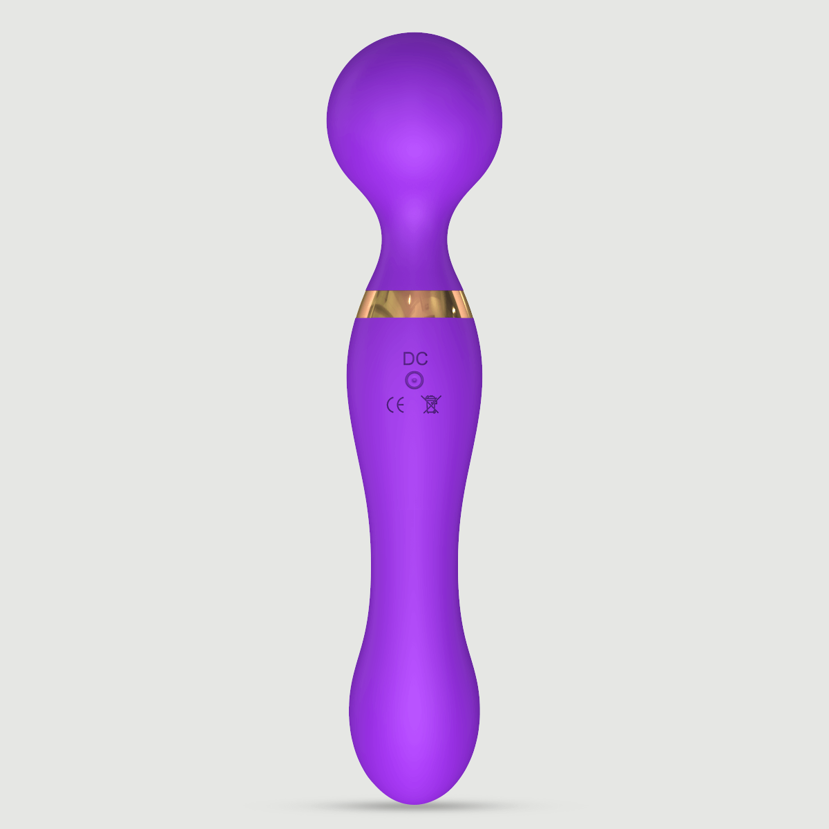Aurelia Flexible Premium Silicone 2 in 1 Massage Wand & G-Spot Stimulator - Purple by Sexopolis