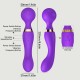 Aurelia Flexible Premium Silicone 2 in 1 Massage Wand & G-Spot Stimulator - Purple by Sexopolis