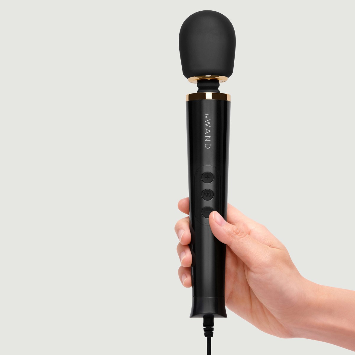 Le Wand Powerful Petite Plug In Premium Wand Massager - Black by Sexopolis